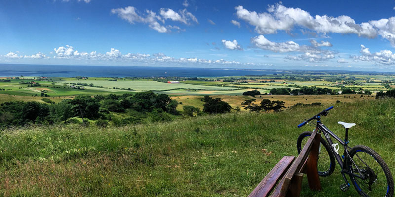 møns klint cykel i naturen